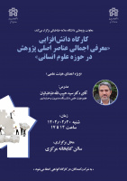 برگزاری کارگاه دانش افزایی «معرفی اجمالی عناصر اصلی پژوهش در حوزه علوم انسانی»