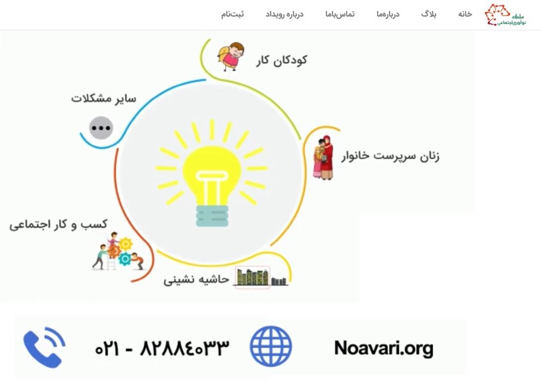 رویداد ایده های نوآورانه و استارتاپ های اجتماعی