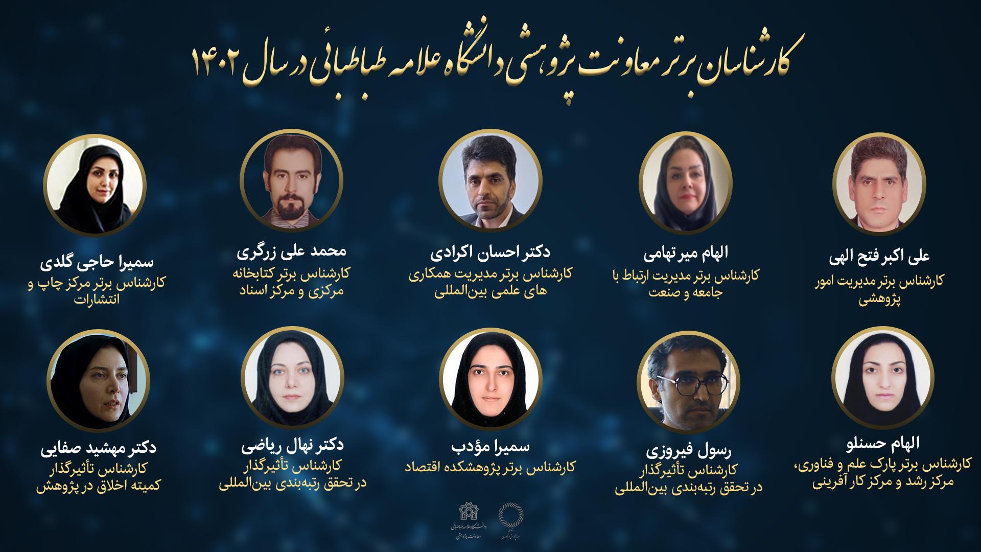 خبر مراسم تقدیر از کارشناسان پژوهشی دانشگاه